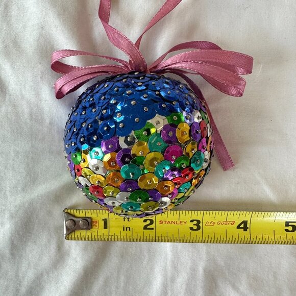 Handmade Sparkly Sequin Christmas Ornament - Picture 12 of 13